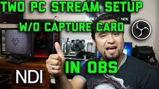 EASY TWO PC STREAM SETUP IN OBS [NO CAPTURE CARD NEEDED]