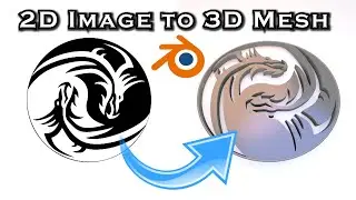 Convert Any Image or Logo to a 3D Mesh Easily - Blender Tutorial