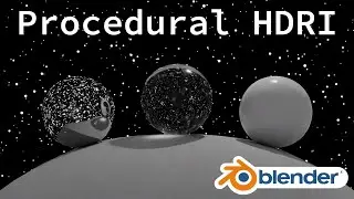 Make a Procedural Sky with Stars HDRI with Nodes || Blender 2.82