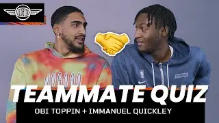 Obi Toppin And Immanuel Quickley Take The BFF Test | Wingmen Episode 2