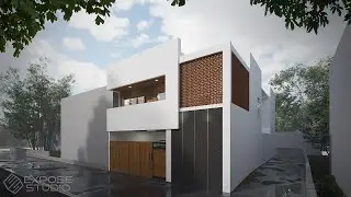 Family house (rumah keluarga) in Bukittinggi, Padang | Blender and D5 render