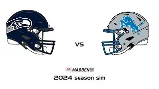 Seahawks vs Lions MNF Week 4 Simulation - Madden 25 Rosters