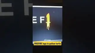FREE FIRE Logo Drawing Using Python Turtle | Python For Beginners | BGMI | 