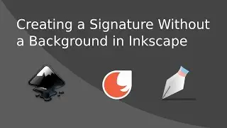 Creating a Signature Without a Background in Inkscape