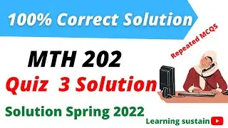 MTH202 Quiz 3  Solution Spring 2022 l MTH202 Quiz 3 Solution 2022 l MTH202 Quiz 3 2022