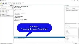 How to display text and calculations using Stata 18