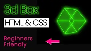 How to make 3d box in html and css | 3d cube using only css