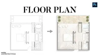 Architecture Floor Plan Rendering Photoshop [Step-by-Step]