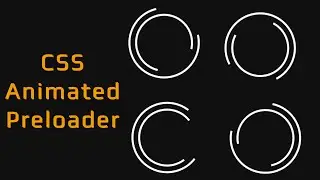 CSS Preloader Animation Using Pure CSS | #DeveloperHub