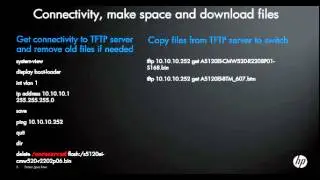 How to upgrade ComWare on HP Switches