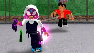 I Became SPIDER GWEN in Roblox Murder Mystery 2!