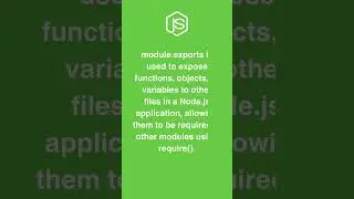 module.exports in Node.js