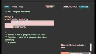 Dart Computer Programming for Beginners:  02 Program Structure