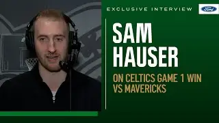 EXCLUSIVE INTERVIEW: Sam Hauser joins Postgame Live after giving Celtics a big spark off the bench