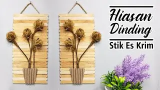 Hiasan Dinding Stik Es Krim Mudah dan Simpel || Prakarya Kerajinan Sekolah