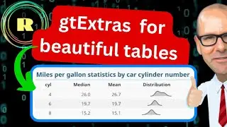 Create fantastic tables using gtExtras in R.