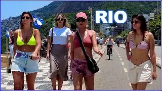 【4K】WALK 🇧🇷  🏖  Rio de Janeiro - 4K video 𝐇𝐃𝐑 - LEBLON