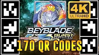 170 QR CODES BEYBLADE BURST APP EM 4K! BEYBLADE BURST EVOLUTION QR CODES