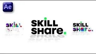 SkillShare Logo Animation in Adobe After Effects - After Effects Tutorial - No Plugins.