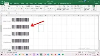 How to Create Barcode in Excel