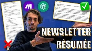 TRANSFORME TES NEWSLETTERS en résumés quotidiens avec ChatGPT et Make | Guide complet