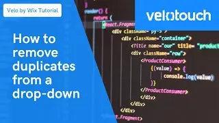 Velo by Wix Tutorial | How to Remove Duplicates From Dropdown