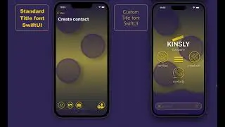 SwiftUI Custom Title Navigation Font