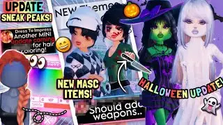 ⚠️*MINI* UPDATE Coming *SOON* For HAIR COLORING! Halloween, MASCULINE Items, & THEMES Sneak PEAKS! 😱