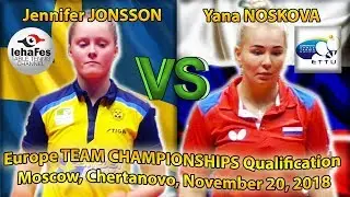 ETTU RUSSIA-SWEDEN Jennifer JONSSON - Yana NOSKOVA