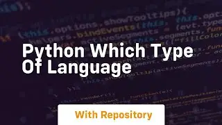 python which type of language