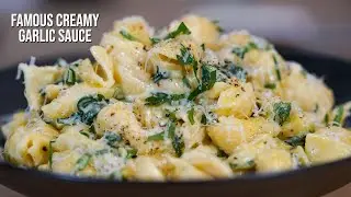 15 minute creamy garlic pasta sauce