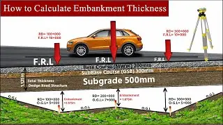 How to Calculate thickness Of Embankment| Earthwork ( Embankment & Subgrade) Embankment| Earthwork