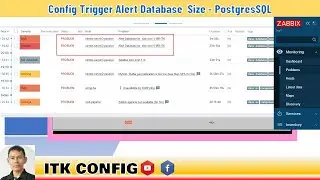 EP.121-Config Trigger Alert Database  Size - PostgresSQL On Zabbix Server