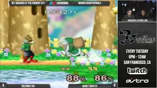 Get Smashed at the Foundry #31 - Winner Quarters: Delphiki (ICs) vs MIOM|Toph (Fox)