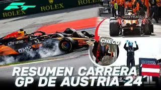 ¡¡DRAMA!! VERSTAPPEN y NORRIS COLISIONAN, ESCANDALO FIA y RUSSELL GANA – RESUMEN GP AUSTRIA F1 2024