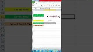 How to Insert Current Date And Time In Microsoft Excel