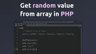 How to get random items from an array using php.