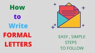 How to Write Formal Letters Easy Beginner and Simple