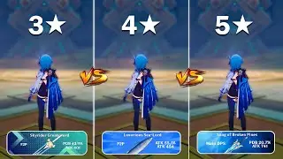 Eula Weapon Comparison: 3 STAR vs 4 STAR vs 5 STAR! How Much is the Difference? [ Genshin Impact ]