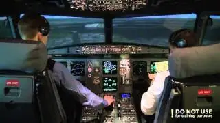 Flying Airbus A320: full cockpit video (part 3) - Baltic Aviation Academy