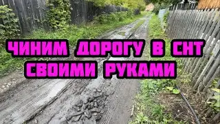 Уже НЕ заброшенная дача💪Ремонтируем дорогу в СНТ. Разбираем завалы.