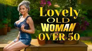 Natural Older Women Over 50 | Older women In Leather | Attractive Fashion Tips 147