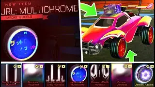 *NEW* MULTICHROME ITEM SHOWCASE IN ROCKET LEAGUE (Rocket League neo tokyo aftermarket)