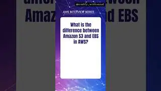 How to clear AWS Interview? | AWS S3 vs AWS EBS | #shorts #ytshorts #shortsvideo #learnaws