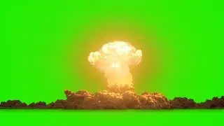 Nuclear Bomb Explosion Green Screen Effects || 4K Video with Sound || Creator's Market.