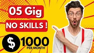 5 Fiverr Gigs for beginners  that require no skills | Make Money Online Today!