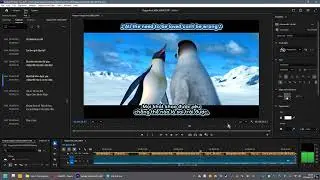 Happy Feet - Dual sub edit using Adobe Premier Pro