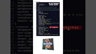 3D Tilt Effect in CSS | 