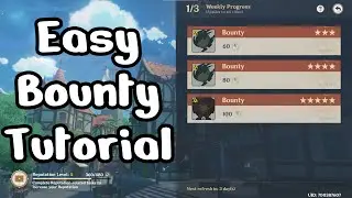 How To Do Bounties | Easy Bounty Tutorial | Genshin Impact