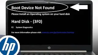 How to Fix Boot Device Not Found Hard Disk 3F0 Error